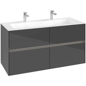 Wastafelonderkast Collaro 1196x603x498mm Glossy Grey C140B0FP