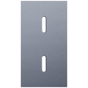 Tweevoudige afdekpl. verticaal 71mm centerafstand twee enkel