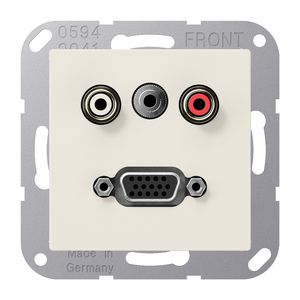 Afdekking AS500 wit voor Audio/Jack/VGA