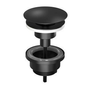 Proline afvoerplug 1.1/4" always open mat zwart