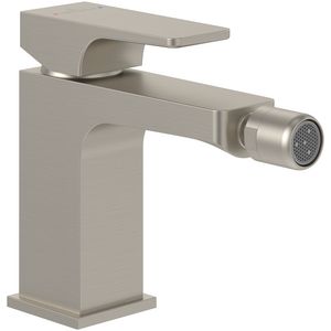 Eengreeps bidetkraan Architectura Square Brushed Nickel Matt