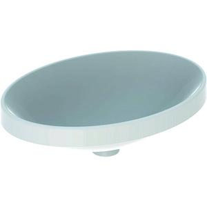 VariForm opbouwwastafel ovaal 55x40cm zonder overloop wit