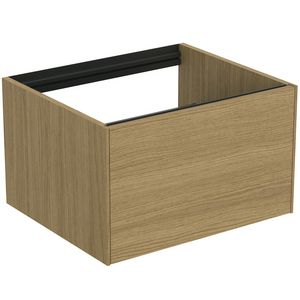 Conca wastafelmeubel 60x50x37cm 1 lade zonder afdekblad light oak
