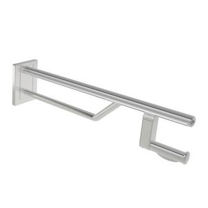 Closetrolhouder v.opklapbare wandsteun chroom warm touch
