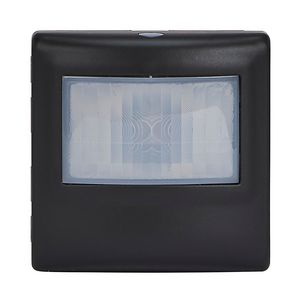 Aanwezigheidsmeter PIR 2-draads 2-100W 2 mod. zwart Mosaic