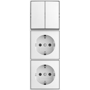 combinatie ra kv 3v serie opb b-AP alpine wit