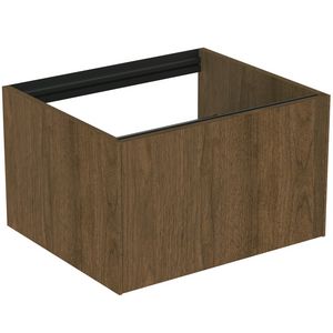 Conca wastafelmeubel 60x50x37cm 1 lade zonder afdekblad dark walnut