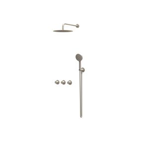 Afbouwdeel regendouche Combiset Bond 4 inbouwthermostaat gebor. nickel CSB4EXGNBCAA excl. inbouwbox