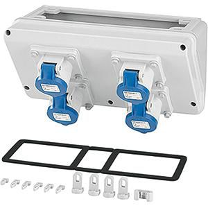 Mi Connectionbox IP44 4x16A 3p 230V CEE Breedte 300mm