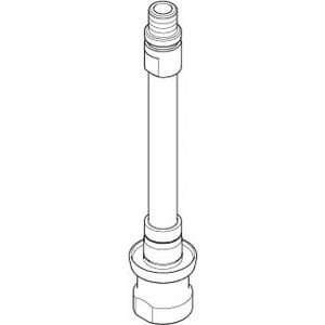 Aansluiting 24x129mm chr gebors.