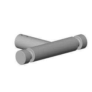 Haak dubbel 78X13X47mm-BG
