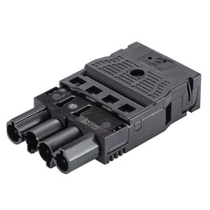 Kabelsteker GST18I4 male zwart veerklem 92.944.0053.1 VVE=50