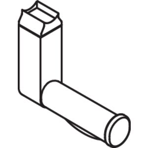 Closetrolhouder v.opklapbare wandsteun chroom warm touch