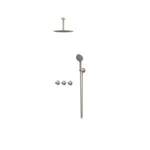 Afbouwdeel regendouche Combiset Bond 4 inbouwthermostaat gebor. nickel CSB4EXGNBCBA excl. inbouwbox