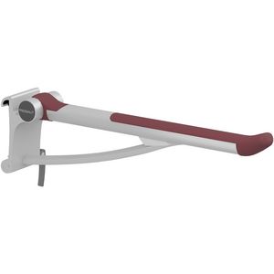 Toiletsteun 700mm zijw. rechts tbv montage aan wandrail PLUS rood (excl.rail)
