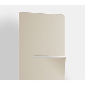 Elektr. radiator INEO I-rechts-EL 600x1400mm 660W N502 Sand Light incl. thermostaat WRS wit (batterij)