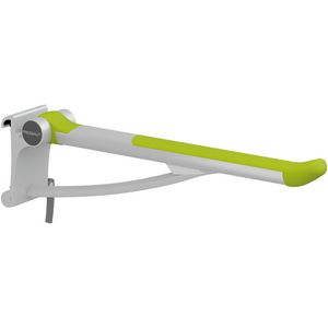 Toiletsteun 700mm zijw. rechts tbv montage aan wandrail lime green (excl.rail)