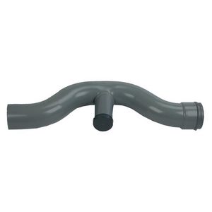 PVC manchet stankafsluiter / slangsifon 125mm met ontstopping mof/spie