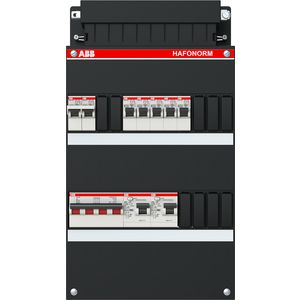 Groepenkast 5 groepen achter 2x 30mA + F + HS 3-fase