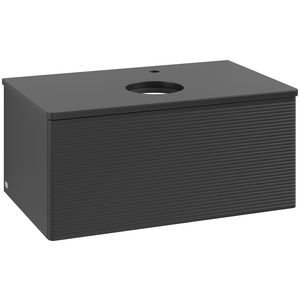 Wastafelonderkast Antao 800x360x500mm Black Matt Lacquer L30150PD