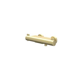Badthermostaatkraan PACT hoh 150mm cooltouch cascade uitloop geborsteld mat goud incl. s-koppelingen