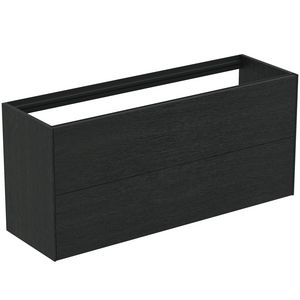 Conca wastafelmeubel 120x37x55cm 2 laden zonder afdekblad smoked oak