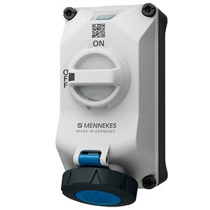 Wandcontactd. 16A 4P 9H 230V IP69 DUOi