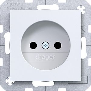Wandcontactdoos ongeaard Safety Plus A.x/C.x lichtwi