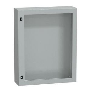 Deur 1000x800x250mm IP66 / IK08 Transparant RAL7 Spacial CRN