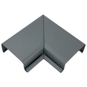 PVC bakgoot 187mm binnenhoek grijs