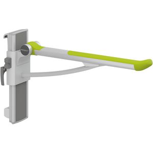 Toiletsteun 700mm zijw. links montage wandrail PLUS lime green