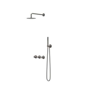 Regendoucheset inbouw PACT geborsteld metal black PVD CSP4GMBFAB