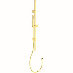 glijstangcomb 90cm 1 straalsoort staafhanddouche brushed gold (mat goudkleurig) A7