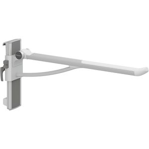 Toiletsteun 850mm zijw. links montage wandrail PLUS wit