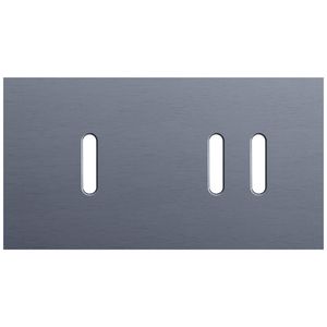 Tweevoudige afdekpl. horizontaal 71mm centerafstand een enke