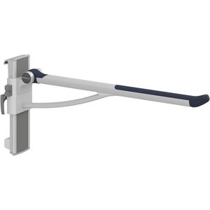 Toiletsteun 850mm zijw. links montage wandrail PLUS donkerblauw