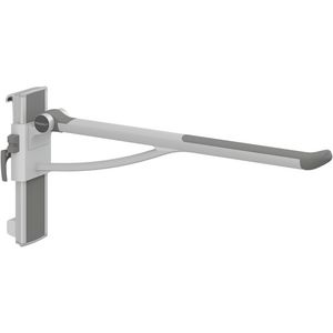 Toiletsteun 850mm zijw. links montage wandrail PLUS antraciet