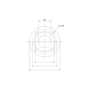 Lasflens staal DN32/PN25 CRSM