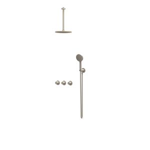 Afbouwdeel regendouche Combiset Bond 4 inbouwthermostaat gebor. nickel CSB4EXGNBECA excl. inbouwbox
