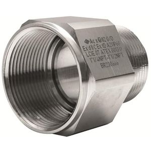 Vergroot zeshoekig+O-ring ATEX 3/4NPT-1NPT VVE=50