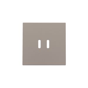Afwerkingsset dubbele smart USB-C-lader bronze coated