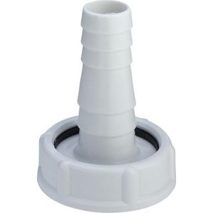 Slangtule 1 1/2 kunststof/wit