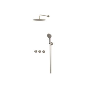 Afbouwdeel regendouche Combiset Bond 4 inbouwthermostaat gebor. nickel CSB4EXGNBFAA excl. inbouwbox