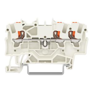 3-draads rijgklem Met drukknop 1,5 mm² lichtgrijs VVE=100