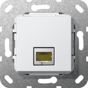 MJ RJ45 cat.6A 10 Gbit Basiselement zuiver wit