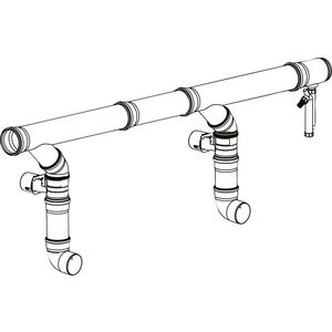 Aansluitset DN200/DN200 met CO-sensor