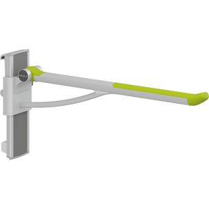 Toiletsteun 850mm zijw. rechts montage aan wandrail PLUS lime green (incl. rail)