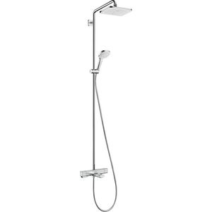 Croma E 280 1 straalsoort Showerpipe opbouw badthermostaat chroom