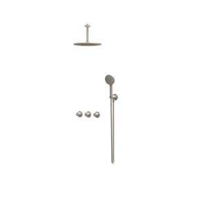 Afbouwdeel regendouche Combiset Bond 4 inbouwthermostaat gebor. nickel CSB4EXGNBFBA excl. inbouwbox