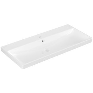 Avento meubelwastafel 1000x470mm wit met kraangat met overloop
